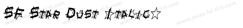 SF Star Dust Italic字体转换
